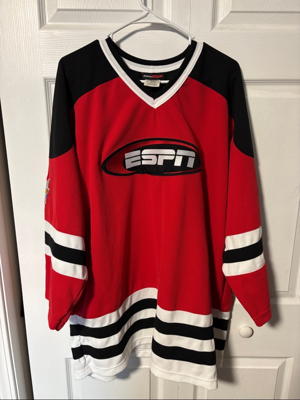 ESPN Men’s Red and Black Hockey Jersey